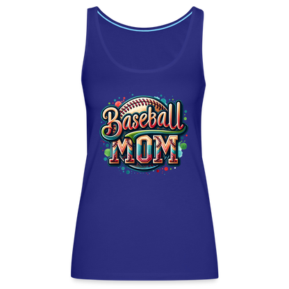 Baseball Mom Premium Tank Top - royal blue