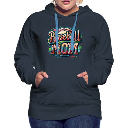 Baseball Mom Premium Hoodie - navy