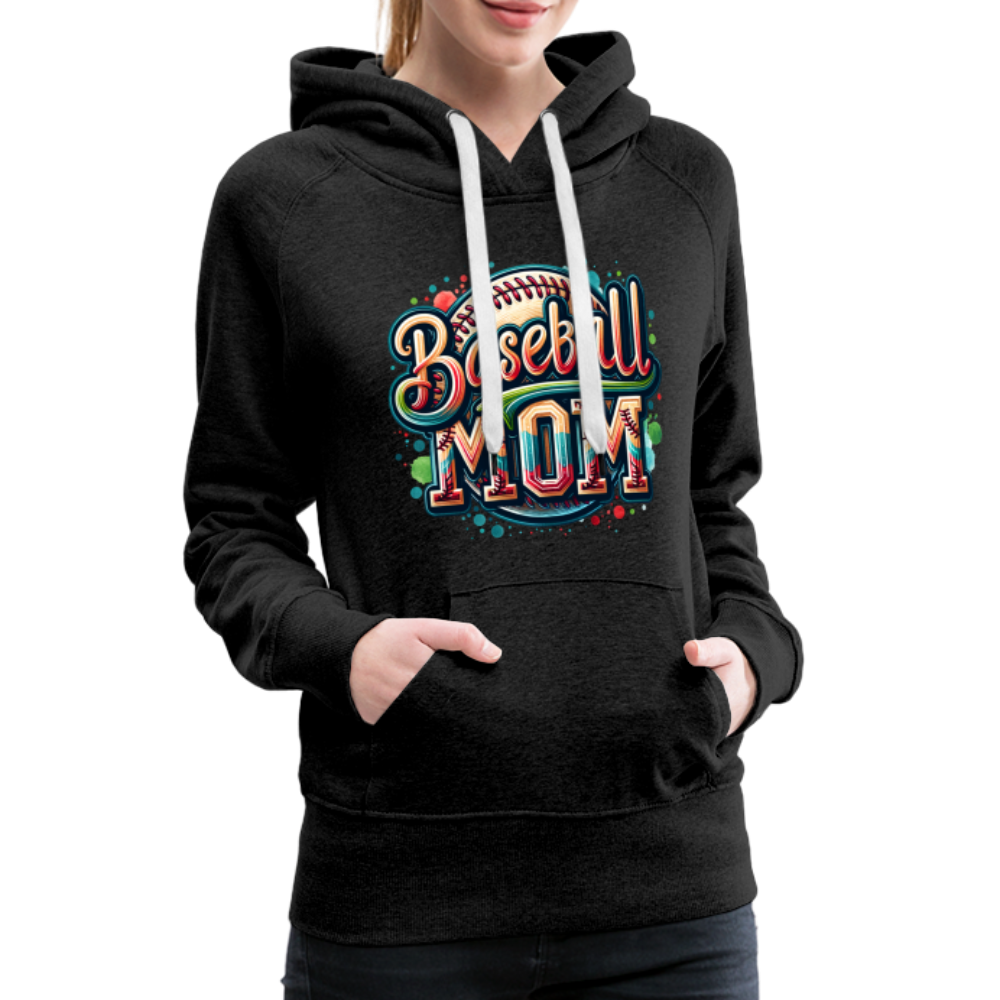 Baseball Mom Premium Hoodie - charcoal grey