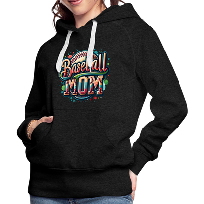 Baseball Mom Premium Hoodie - charcoal grey