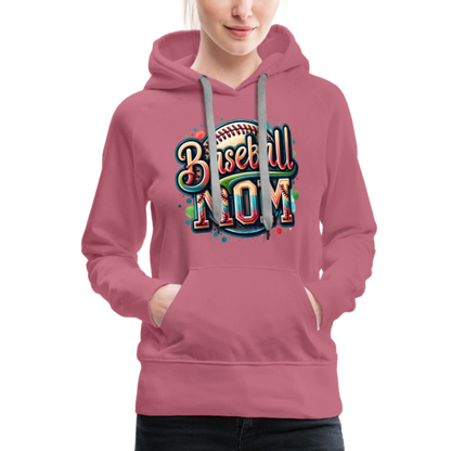 Baseball Mom Premium Hoodie - mauve