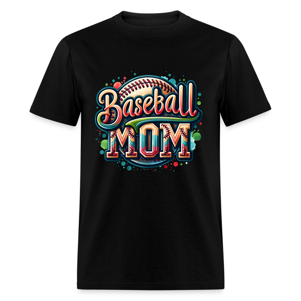 Baseball Mom T-Shirt - black