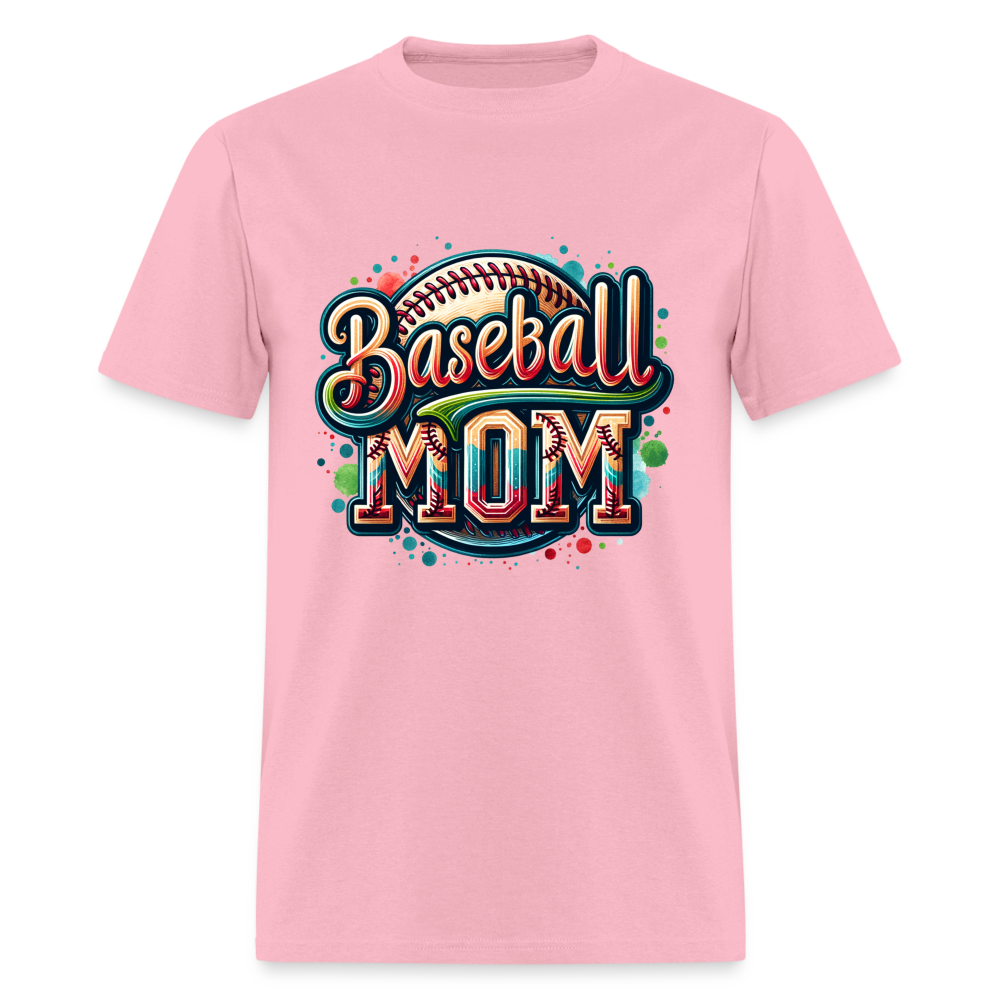 Baseball Mom T-Shirt - pink