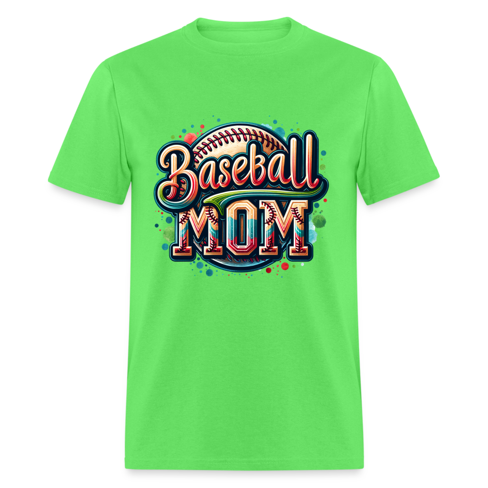 Baseball Mom T-Shirt - kiwi