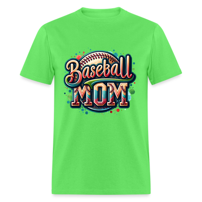 Baseball Mom T-Shirt - kiwi