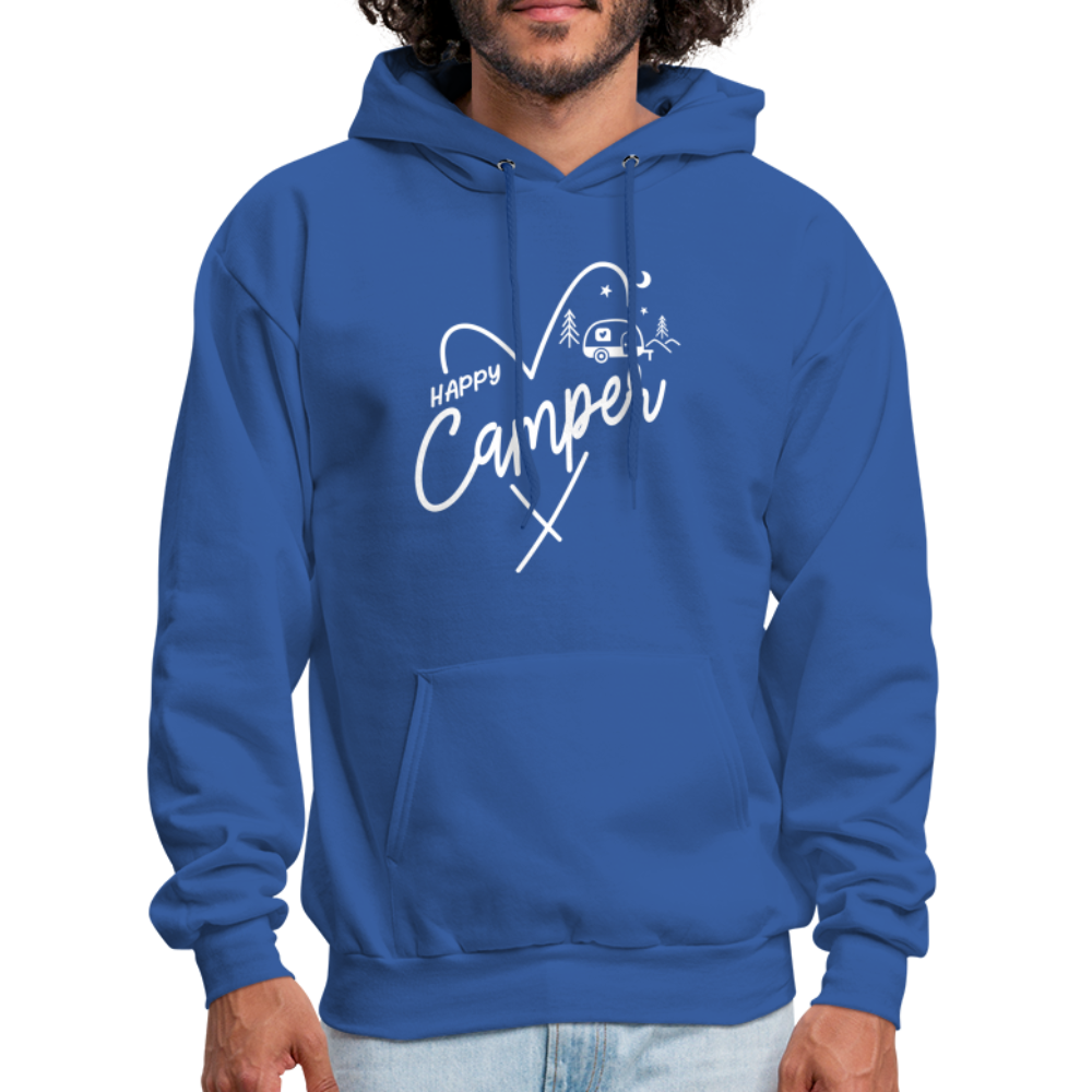 Happy Camper Hoodie (Love Camping in Nature) - royal blue