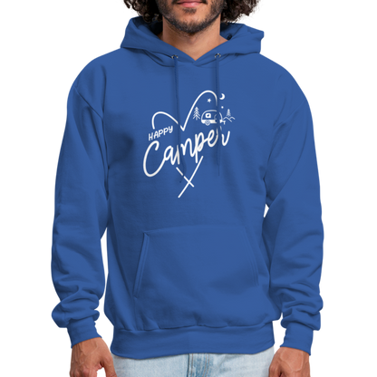 Happy Camper Hoodie (Love Camping in Nature) - royal blue