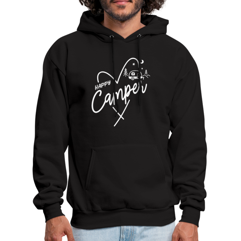 Happy Camper Hoodie (Love Camping in Nature) - black