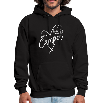 Happy Camper Hoodie (Love Camping in Nature) - black