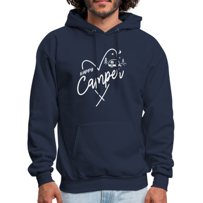 Happy Camper Hoodie (Love Camping in Nature) - navy