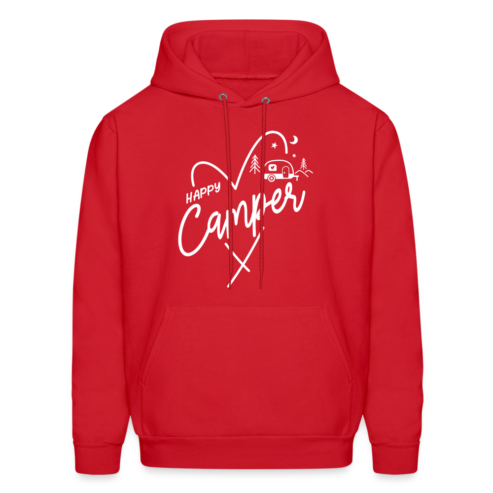 Happy Camper Hoodie (Love Camping in Nature) - red