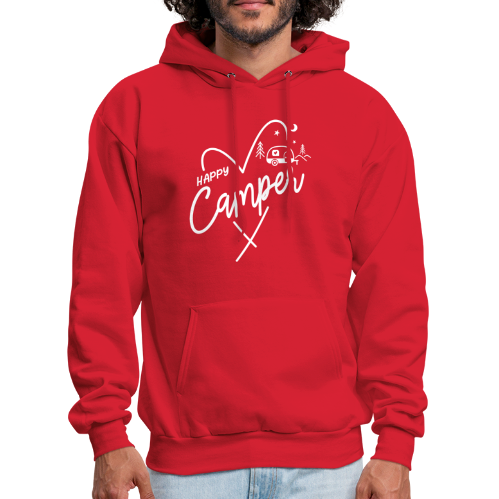 Happy Camper Hoodie (Love Camping in Nature) - red