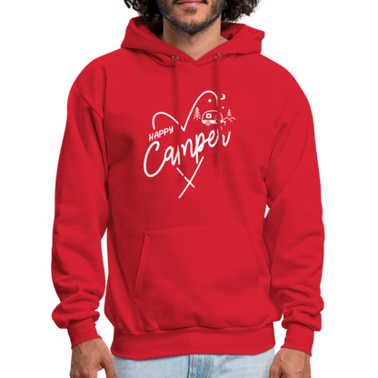 Happy Camper Hoodie (Love Camping in Nature) - red