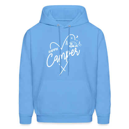 Happy Camper Hoodie (Love Camping in Nature) - carolina blue