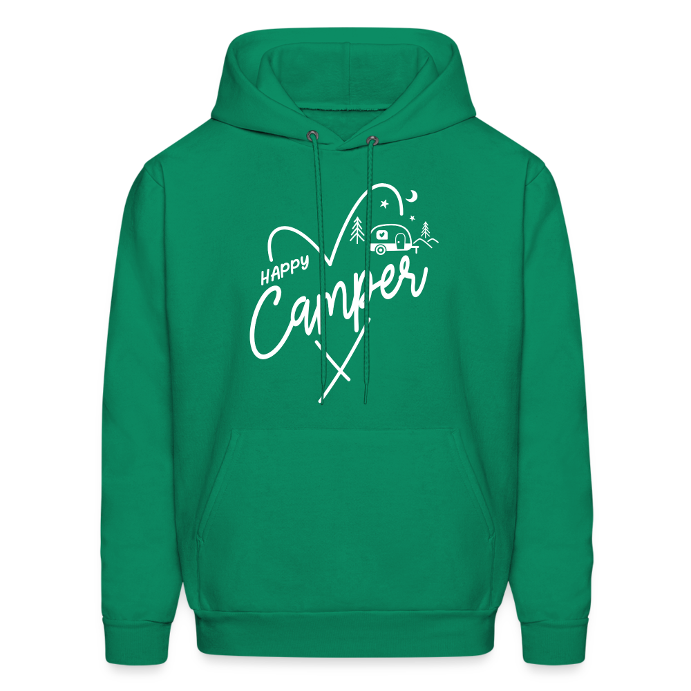 Happy Camper Hoodie (Love Camping in Nature) - kelly green