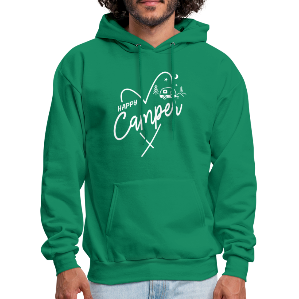 Happy Camper Hoodie (Love Camping in Nature) - kelly green