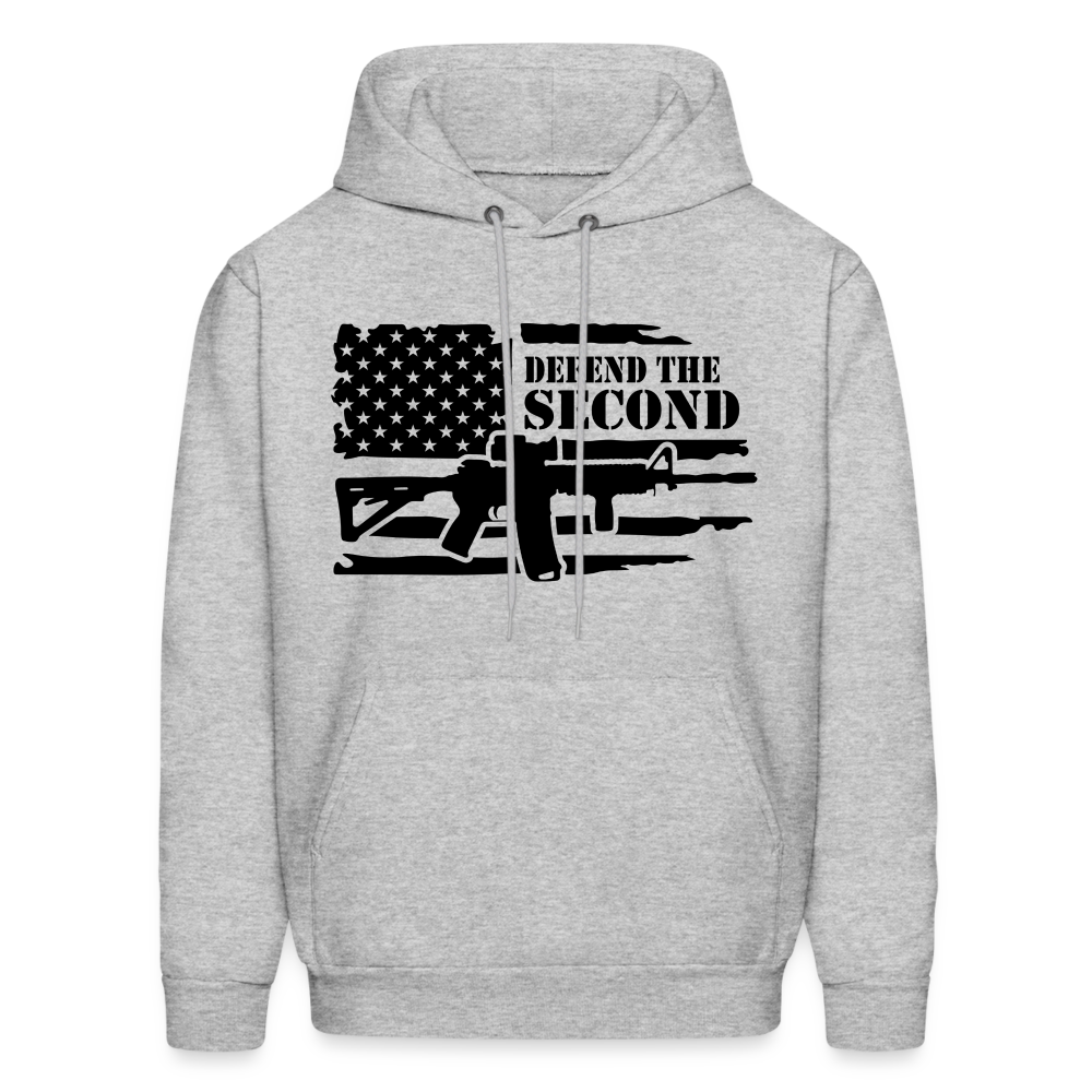 Defend the Second Amendment Hoodie (Right to Bear Arms) - heather gray