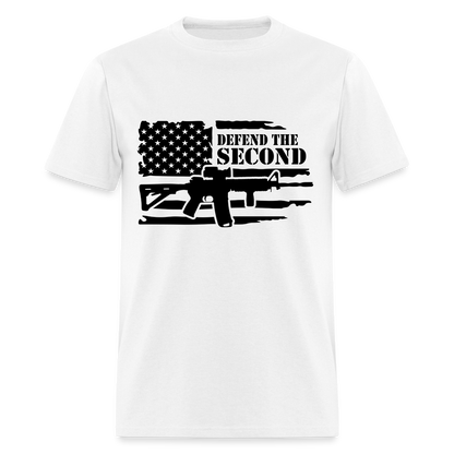 Defend the Second Amendment T-Shirt (Right to Bear Arms) - white