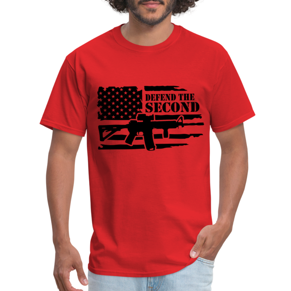 Defend the Second Amendment T-Shirt (Right to Bear Arms) - red