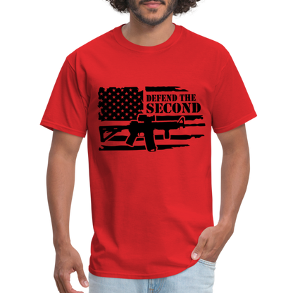 Defend the Second Amendment T-Shirt (Right to Bear Arms) - red