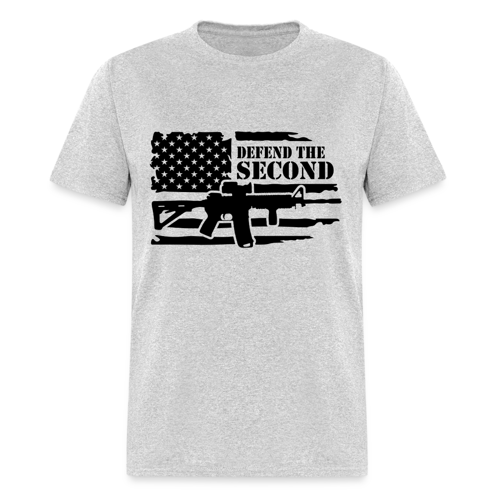 Defend the Second Amendment T-Shirt (Right to Bear Arms) - heather gray