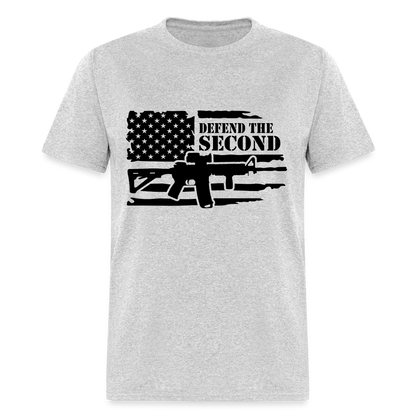 Defend the Second Amendment T-Shirt (Right to Bear Arms) - heather gray