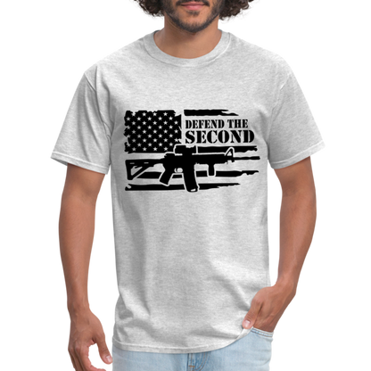 Defend the Second Amendment T-Shirt (Right to Bear Arms) - heather gray