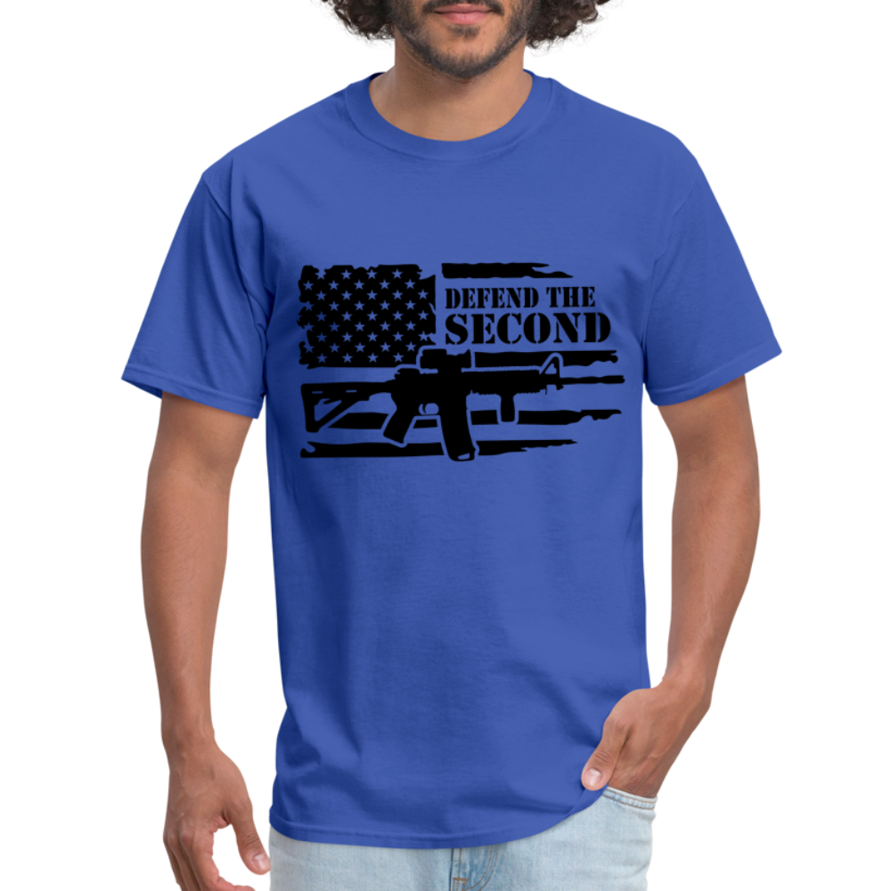 Defend the Second Amendment T-Shirt (Right to Bear Arms) - royal blue