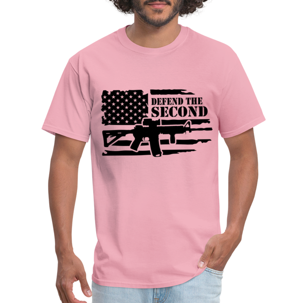 Defend the Second Amendment T-Shirt (Right to Bear Arms) - pink