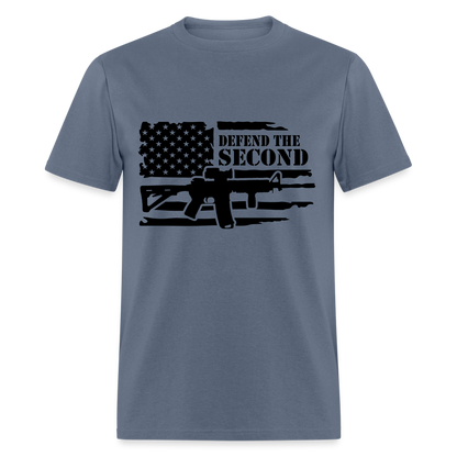 Defend the Second Amendment T-Shirt (Right to Bear Arms) - denim