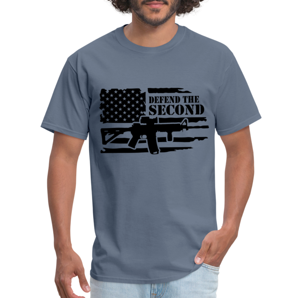 Defend the Second Amendment T-Shirt (Right to Bear Arms) - denim