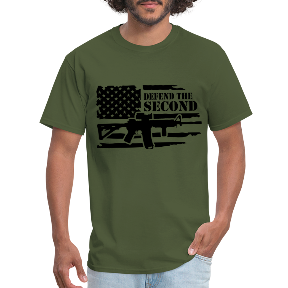 Defend the Second Amendment T-Shirt (Right to Bear Arms) - military green