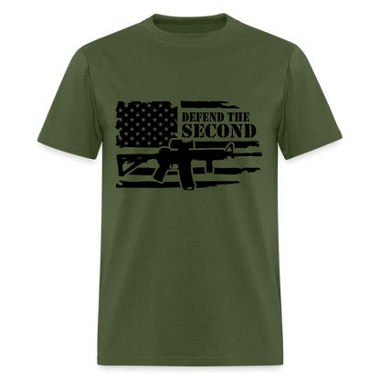 Defend the Second Amendment T-Shirt (Right to Bear Arms) - military green