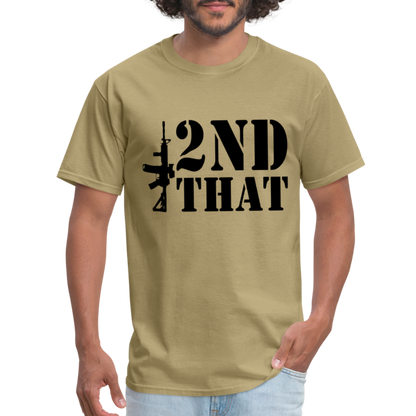 2nd That T-Shirt (AR15 Second Amendment) - khaki