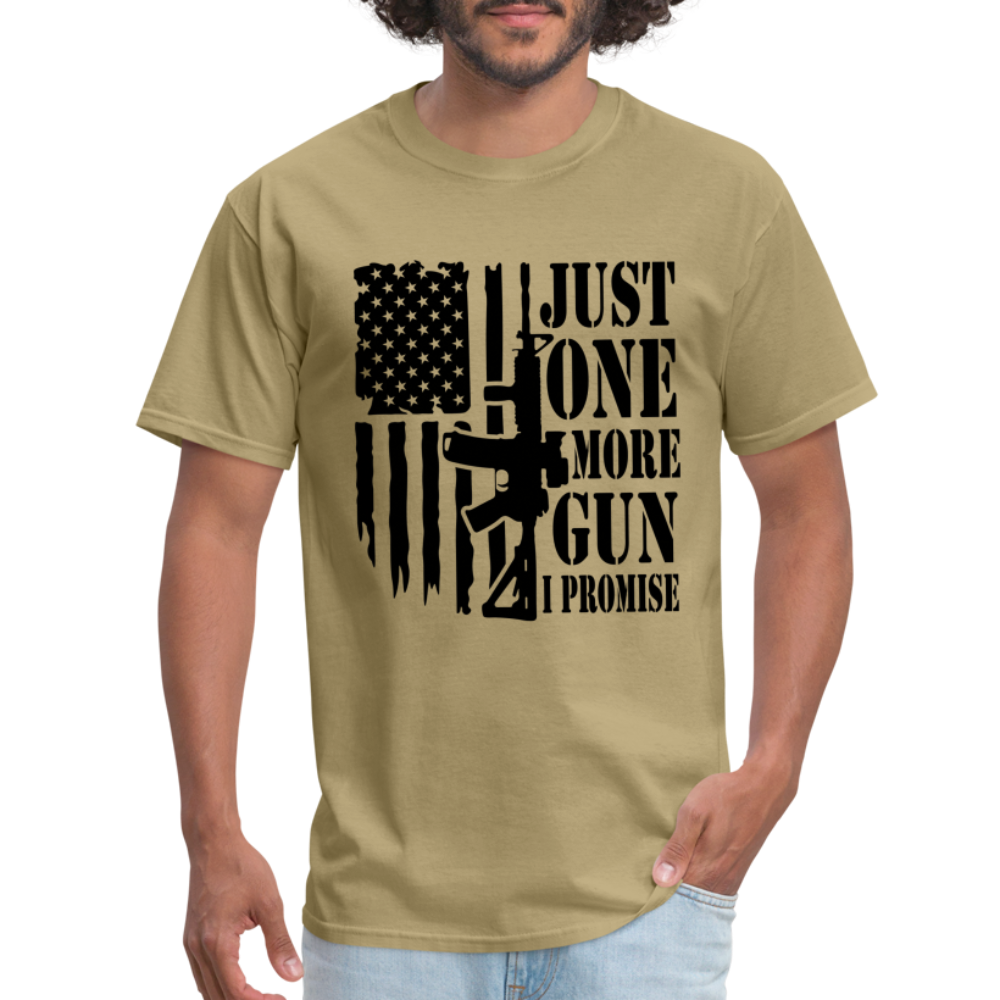 Just One More Gun I Promise T-Shirt - khaki