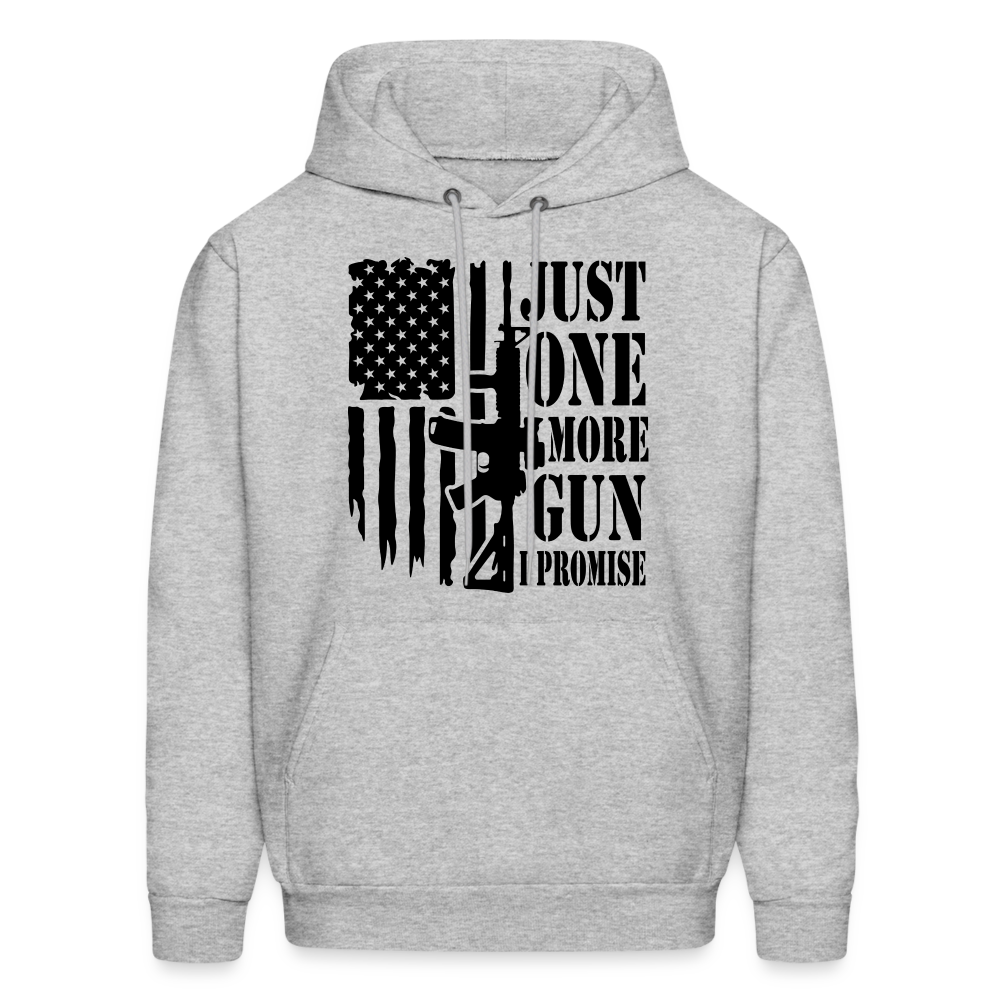 Just One More Gun I Promise Hoodie - heather gray