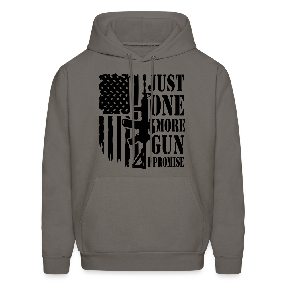 Just One More Gun I Promise Hoodie - asphalt gray