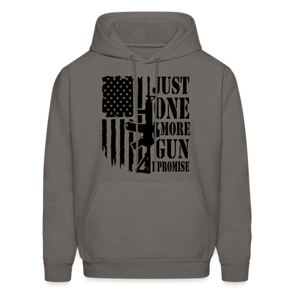 Just One More Gun I Promise Hoodie - asphalt gray