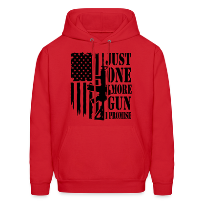 Just One More Gun I Promise Hoodie - red