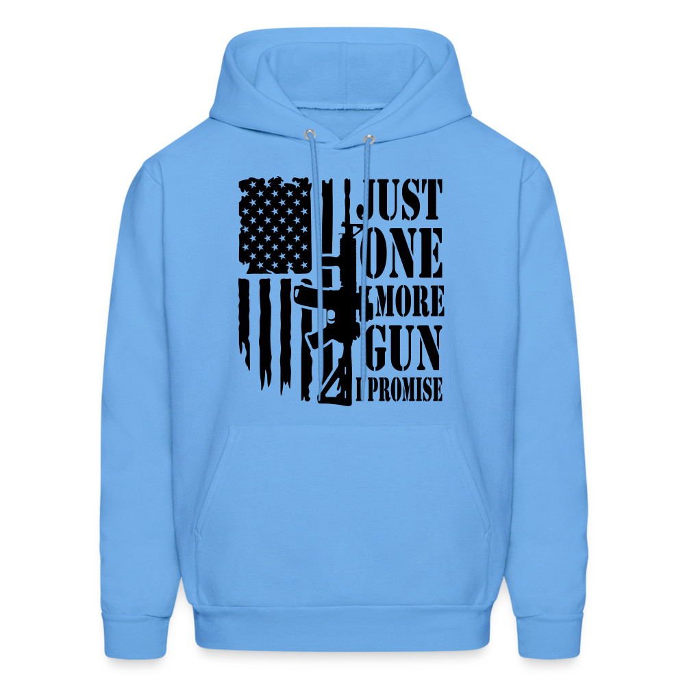 Just One More Gun I Promise Hoodie - carolina blue