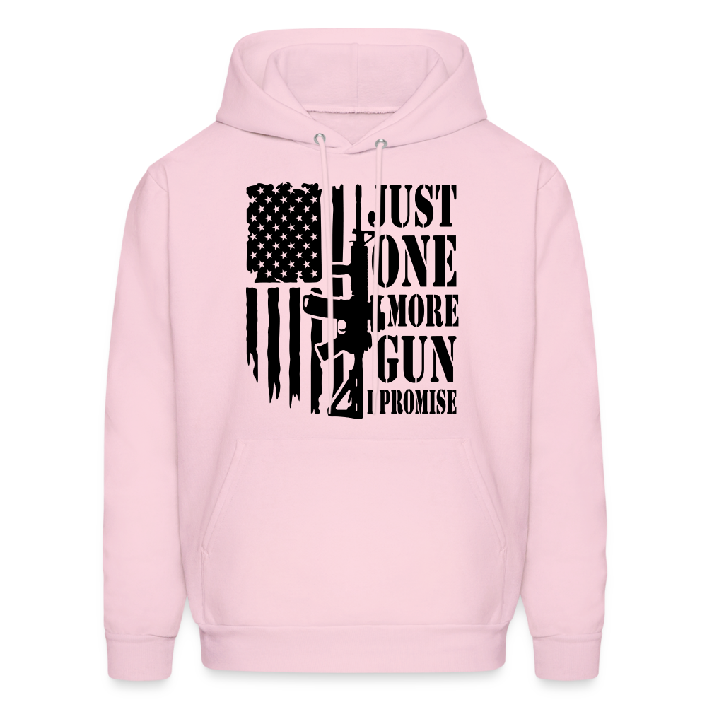 Just One More Gun I Promise Hoodie - pale pink