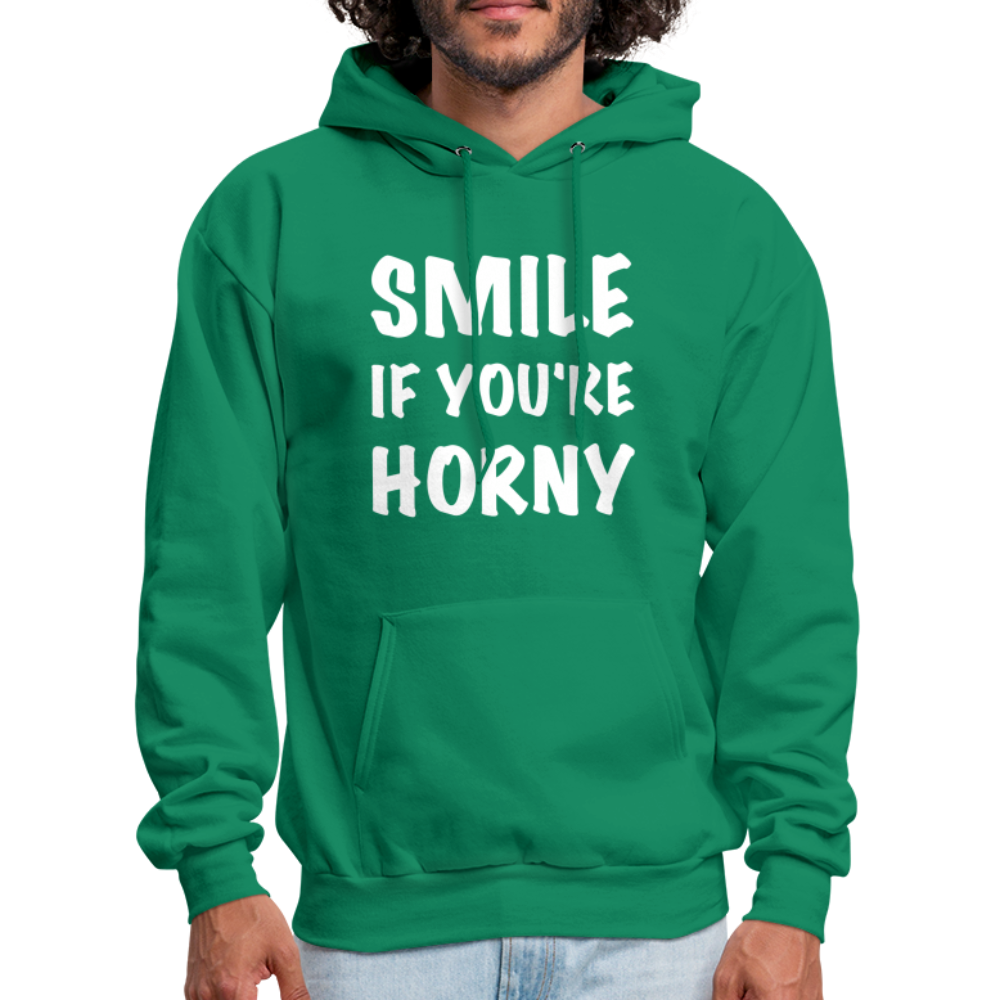 Smile if You're Horny Hoodie - kelly green