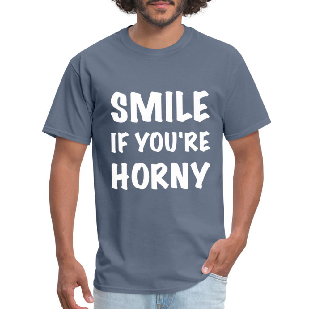 Smile if You're Horny T-Shirt - denim