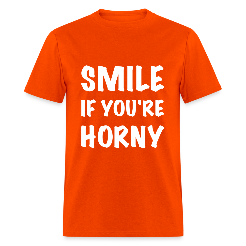 Smile if You're Horny T-Shirt - orange