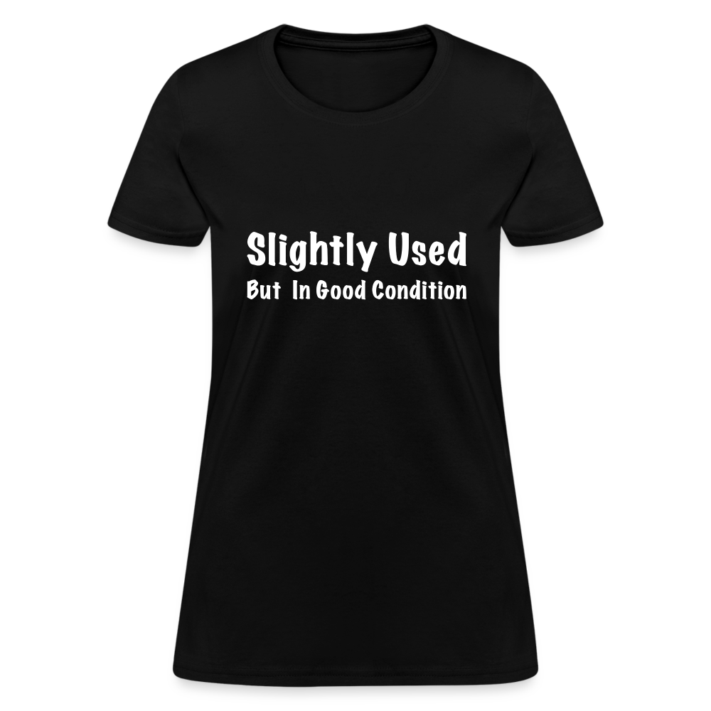 Slightly Used But in Good Condition Women's T-Shirt - black