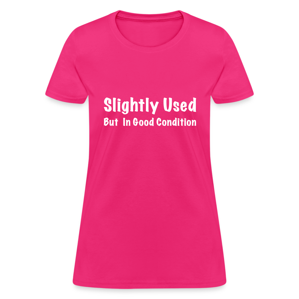 Slightly Used But in Good Condition Women's T-Shirt - fuchsia