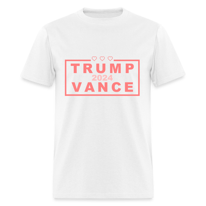 Trump Vance 2024 T-Shirt (Pink Letters) - white