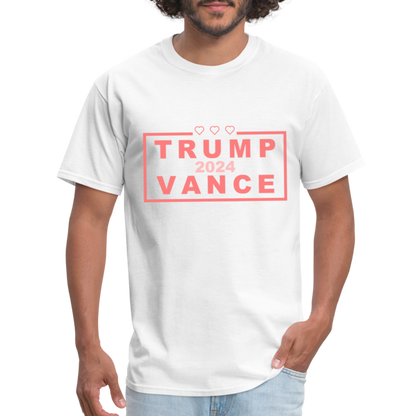 Trump Vance 2024 T-Shirt (Pink Letters) - white