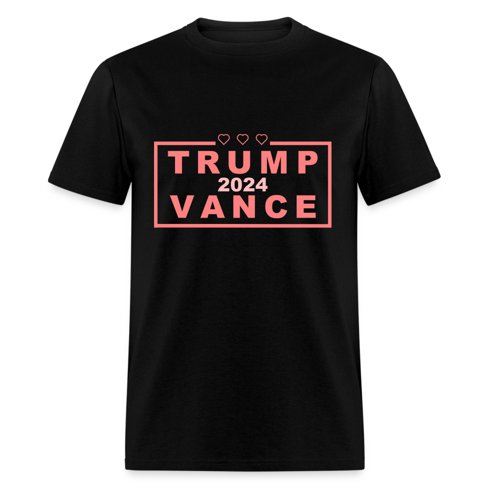 Trump Vance 2024 T-Shirt (Pink Letters) - black