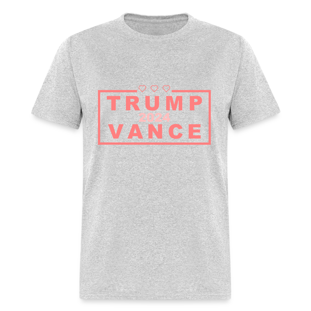 Trump Vance 2024 T-Shirt (Pink Letters) - heather gray